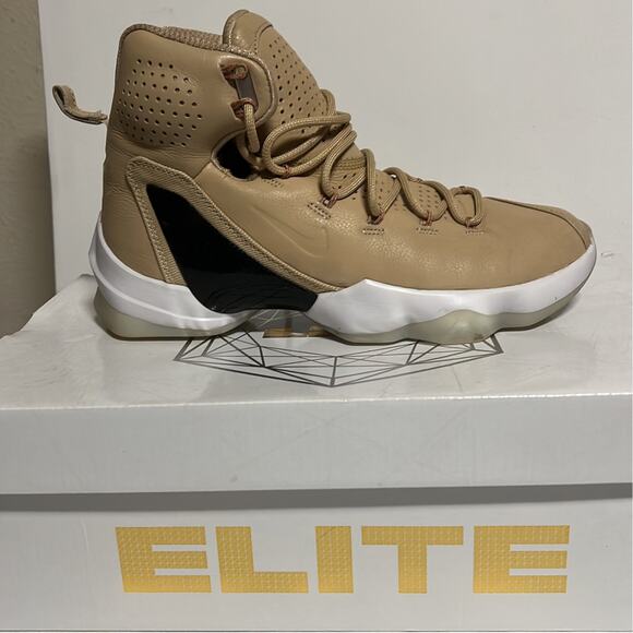 Nike LeBron 13 XIII Elite LB Linen Vanchetta Tan White - Picture 1 of 5